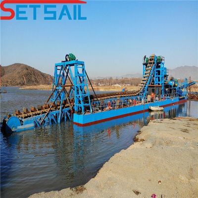 14L-39L Gesamtbrennstoffverbrauch Eimer Sand-Schlamm-Dredger mit Gold-Diamant-Maschine
