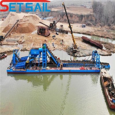 14L-39L Gesamtbrennstoffverbrauch Eimer Sand-Schlamm-Dredger mit Gold-Diamant-Maschine