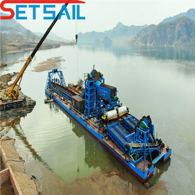14L-39L Gesamtbrennstoffverbrauch Eimer Sand-Schlamm-Dredger mit Gold-Diamant-Maschine