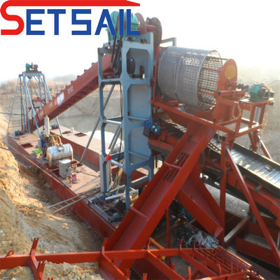 Elektrische Strom-Kette-Eimer-Schlamm-Diamant-Dredger für Gold-Anpassung