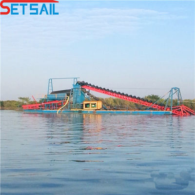 150 Kubikmeter pro Stunde Eimerkette Goldbergbau-Dredger für die Volumen-Goldproduktion