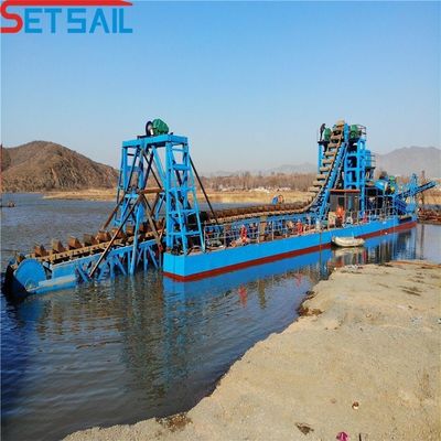 150 Kubikmeter pro Stunde Eimerkette Goldbergbau-Dredger für die Volumen-Goldproduktion
