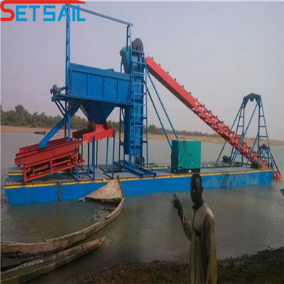 60m3-500m3 Kapazität Dieselmotor Kraftkette Eimer Diamant Bagger für River Gold