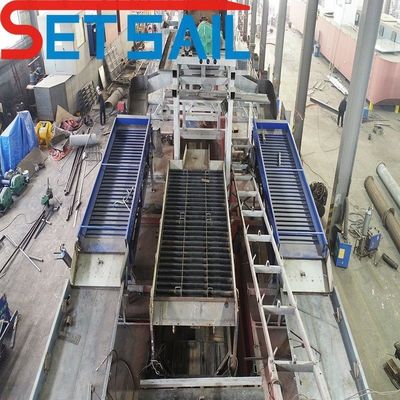 Kettengewässer-Golddredger mit Jigging-Maschine Gesamtbrennstoffverbrauch 14L-39L
