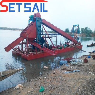 Vollautomatischer Eimerketten-Fluss-Mining-Dredger für den Goldsee und 60m3-500m3 Kapazität