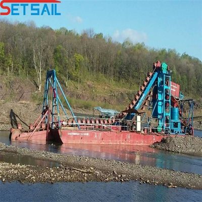 14L-39L Gesamtbrennstoffverbrauch Kette Eimer Gold Diamant Bagger mit Viereckrad