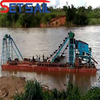 Bucke-Kette-Reservoir Sand-Diamant-Drägermaschinen für Flussteine ISO CE-zertifiziert