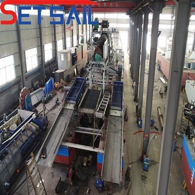 4kw X 3-10kw X3 Migrationsgerät Kette Eimer Gold Bagger für Fluss-Bergbaumaschinen