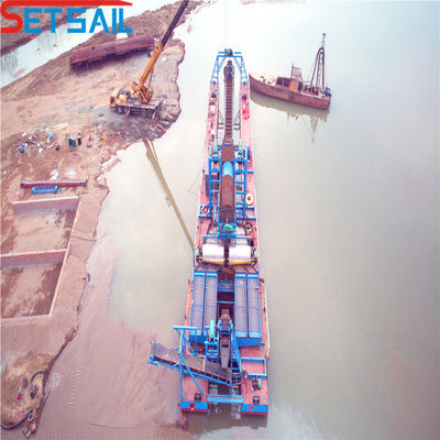Seefracht Transport Weg Kette Eimer Sand Gold Bagger für Diamanten Rückerstattungen