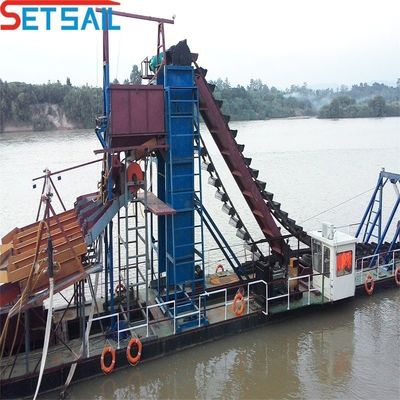 Zyklon-Typ Gusseisen-Kette-Eimer-Gold- und Diamant-Dredger für die Sand-Sandgewinnung