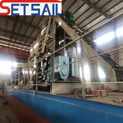 5.5kw-50kw Trommelbildschirm Motor See Gold- und Diamantbergbaumaschinen mit Kettenbehälter CTN
