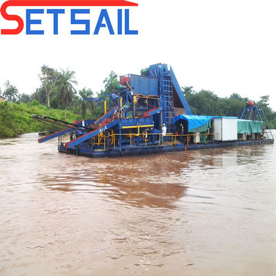 US-Guss-Eisen-Zyklon-Zyklon-Typ-Kette-Eimer-Fluss-Gold-Dredger mit Diamantzentrifuge