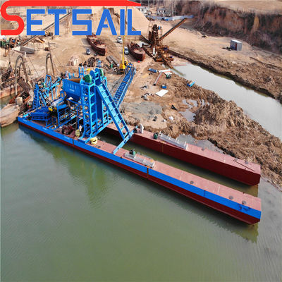 US-Guss-Eisen-Zyklon-Zyklon-Typ-Kette-Eimer-Fluss-Gold-Dredger mit Diamantzentrifuge