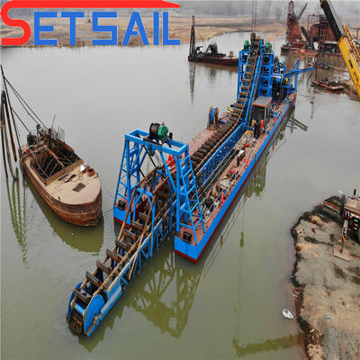 US-Guss-Eisen-Zyklon-Zyklon-Typ-Kette-Eimer-Fluss-Gold-Dredger mit Diamantzentrifuge