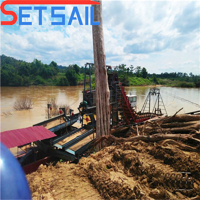 128-176PCS Chian Quantität Kette Eimer Fluss Sand Gold Schiff mit Brechmaschinen