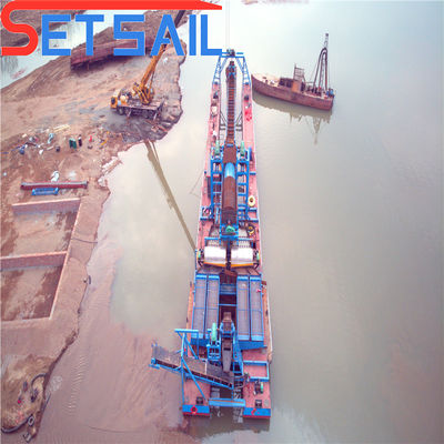 128-176PCS Chian Quantität Kette Eimer Fluss Sand Gold Schiff mit Brechmaschinen