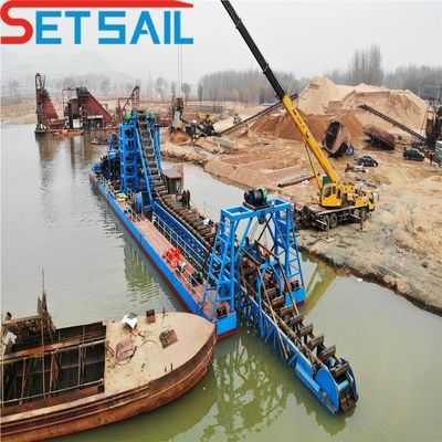 86PCS-100PCS Höhe 1,0 m-2 m Flusskette Eimer Goldgräbermaschinen mit Zentrifuge