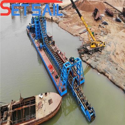 Multifunktionsketten-Eimer-Sand-Gold-Dredger für den Fluss-Bergbau und ISO.