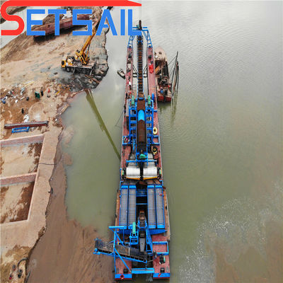 Multifunktionsketten-Eimer-Sand-Gold-Dredger für den Fluss-Bergbau und ISO.
