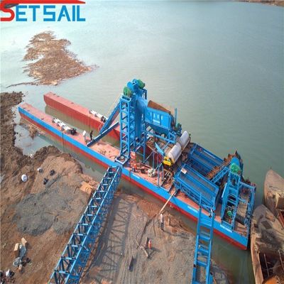 Spezialisierte Leistung Kette Eimer River Gold Bagger mit 128-176PCS Chian Menge