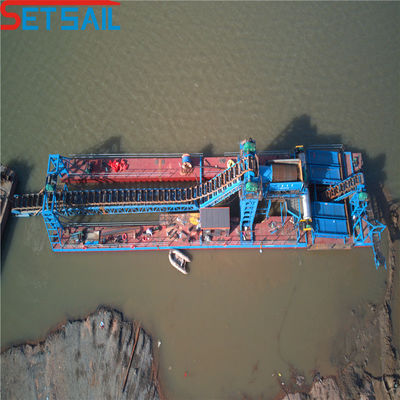Spezialisierte Leistung Kette Eimer River Gold Bagger mit 128-176PCS Chian Menge
