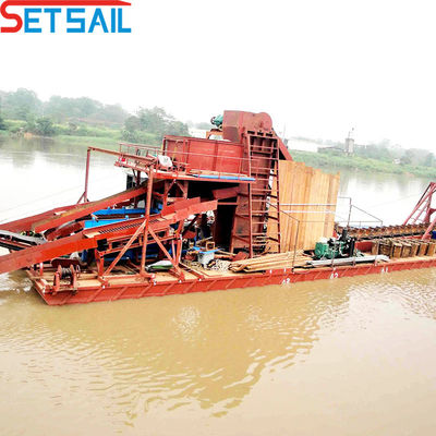 Spezialisierte Leistung Kette Eimer River Gold Bagger mit 128-176PCS Chian Menge