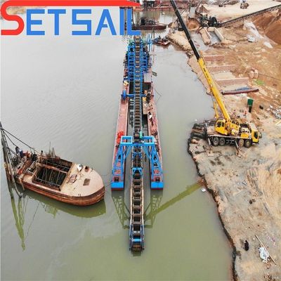 Seefrachtkette Eimer Fluss Gold Diamant Maschinen mit und Gesamtleistung 95kw-260kw