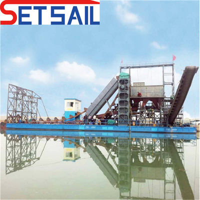 23m-49m Hull Dimension Chain Bucket River Sand und Diamant Maschinen mit Zentrifuge