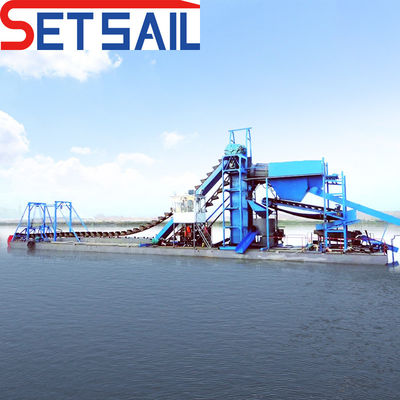 QH-Sand-5-Kette-Eimer-Sand-Gold- und Diamant-Dredger für den Seefrachtverkehr