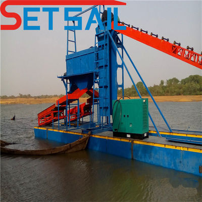 Elektrische QHMB-3 Lake Chain Bucket Gold Mining Dredger für River Diamond zu erschwinglichen Preisen