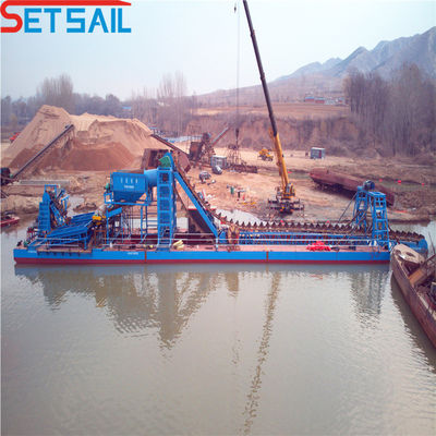Marine Stahlplatte Eimer-Kette Mining-Maschine für River Lake und kundenspezifische Design