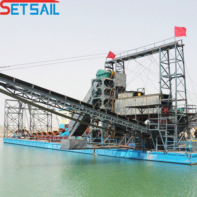 Marine Stahlplatte Eimer-Kette Mining-Maschine für River Lake und kundenspezifische Design