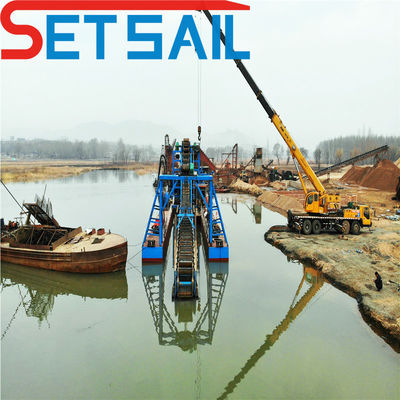 24-38m Gesamtlänge Generator Set Fluss Bergbau Diamant Boot mit Zentrifuge Ausrüstung