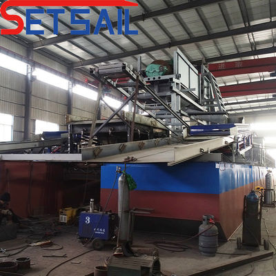 7m-20m Baggertiefe Flussbergbau Diamantbagger mit Zentrifugeinrichtung