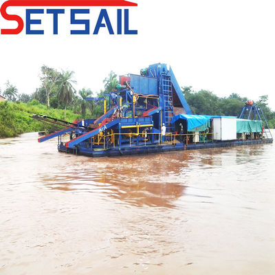 7.5-50kw Injektionspumpe Stromkette Eimer River Gold und Diamanten Bergbau Bagger Ausrüstung