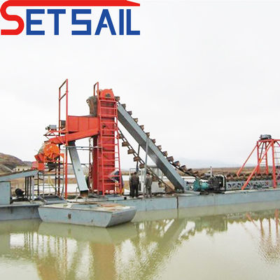 80000.000kg elektrische Stromversorgung Segelkette Eimer Gold Bagger für Kongo River Diamond