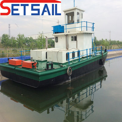 Doppelpropeller Dieselmotor-Werksboot mit 1,5-5 t Deck-Krehlheber