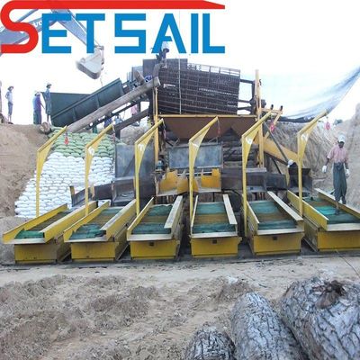 Gold- und Diamant-Jigging-Landbergbaumaschinen mit zwei Zentrifugen mit einer Kapazität von 50-500 Tonnen