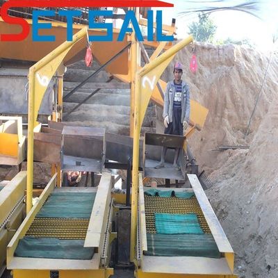Gold- und Diamant-Jigging-Landbergbaumaschinen mit zwei Zentrifugen mit einer Kapazität von 50-500 Tonnen