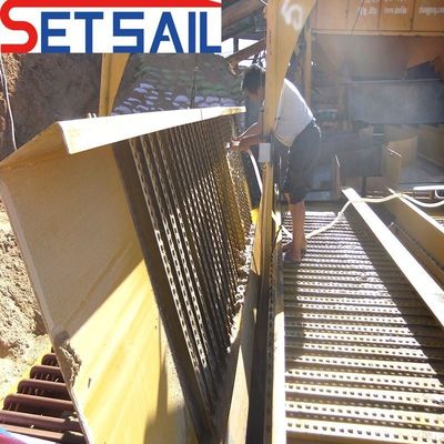 Spezialisierte Alluvial Diamant Ausrüstung für Gold 0,07m3 Eimer Kapazität 50-500 Tonnen Kapazität