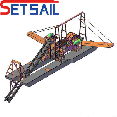 QHSM-15 Waschmaschine für Wasser-Sand mit Trommelschirm mit einer Kapazität von 200-300 t/h und Effizienz