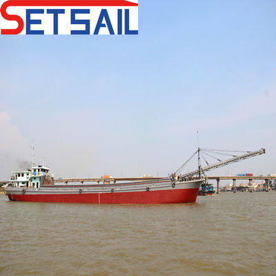Stahlrumpf 500 t max. Ladekapazität Flusssandtransportboot mit PLC-System