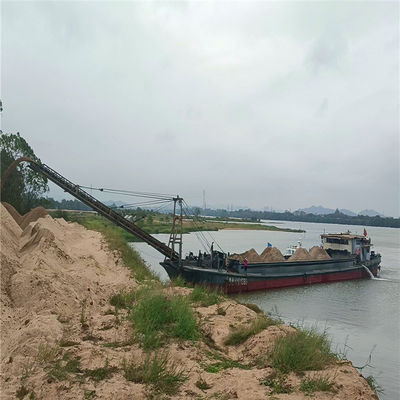 33 kW-100 kW Generatorkraft Selbstfahrende Flusssandtransportbarge für 500 t Belastung